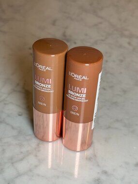 L'Oréal Lumi Bronze Le Stick Soleil Bronzer Set | 120 & 130 | NEW MAKEUP